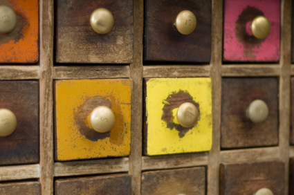 painted drawers